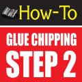 glue chipping amazing glass craft tutorial step 2